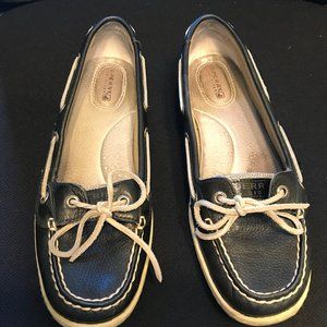Sperry Womens Angelfish Boat Shoe Black - 9M